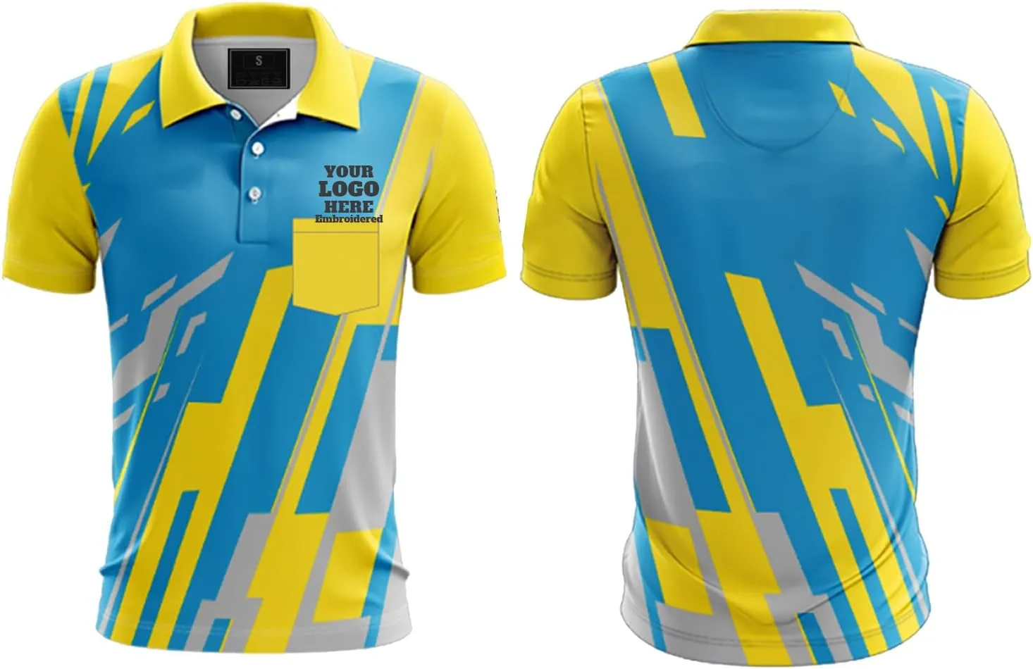 Custom Embroidered Polo Shirts for Men Women 3 Button Dry Fit Golf Jersey