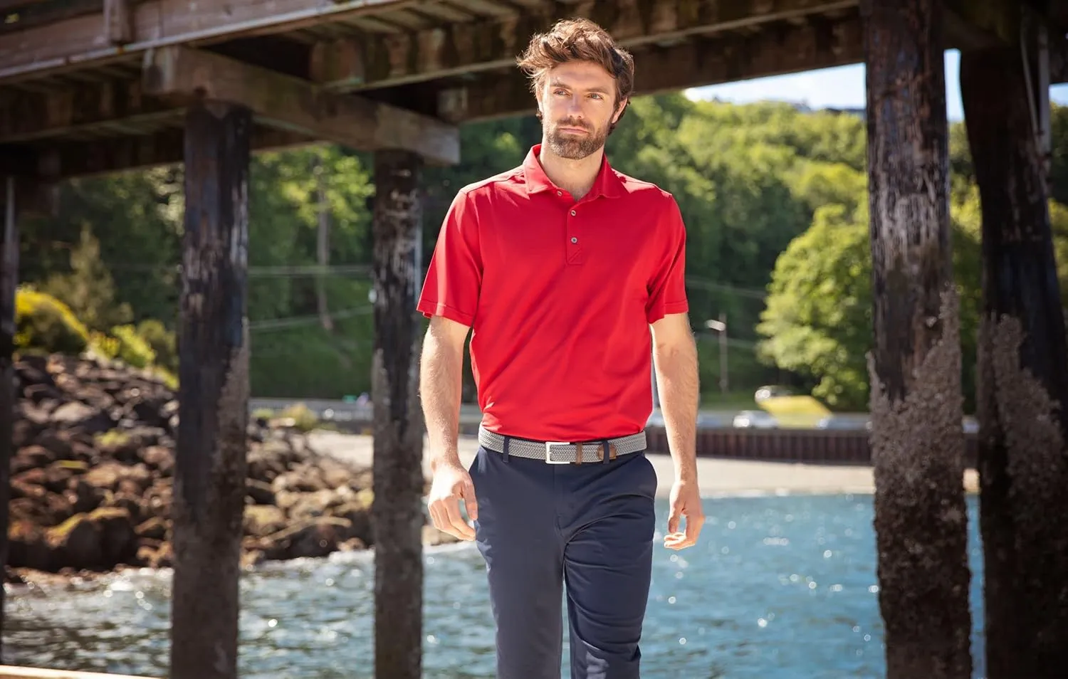 Cutter & Buck Men's Short Sleeve Virtue Eco Pique Recycled Polo Shirt
