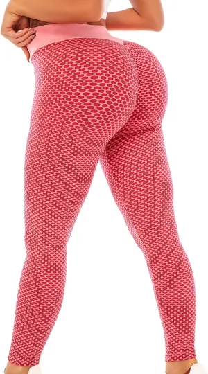 Scrunch Butt Lifting Workout Leggings for Women High Waisted Yoga Pants Tummy Control Gym Booty Textured Tights